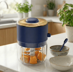 Premium Mini Electric Food Processor | Portable Cordless 350ML Vegetable Garlic Onion Nut Meat  Safe