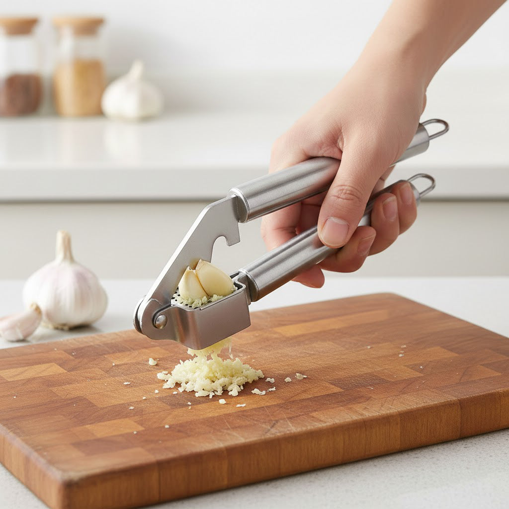 Stainless Steel Garlic Press