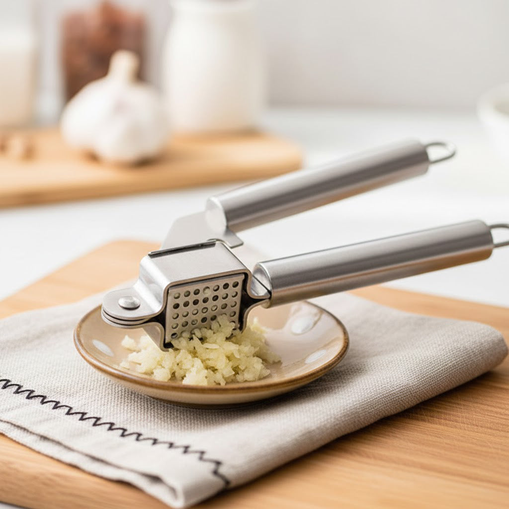 Stainless Steel Garlic Press