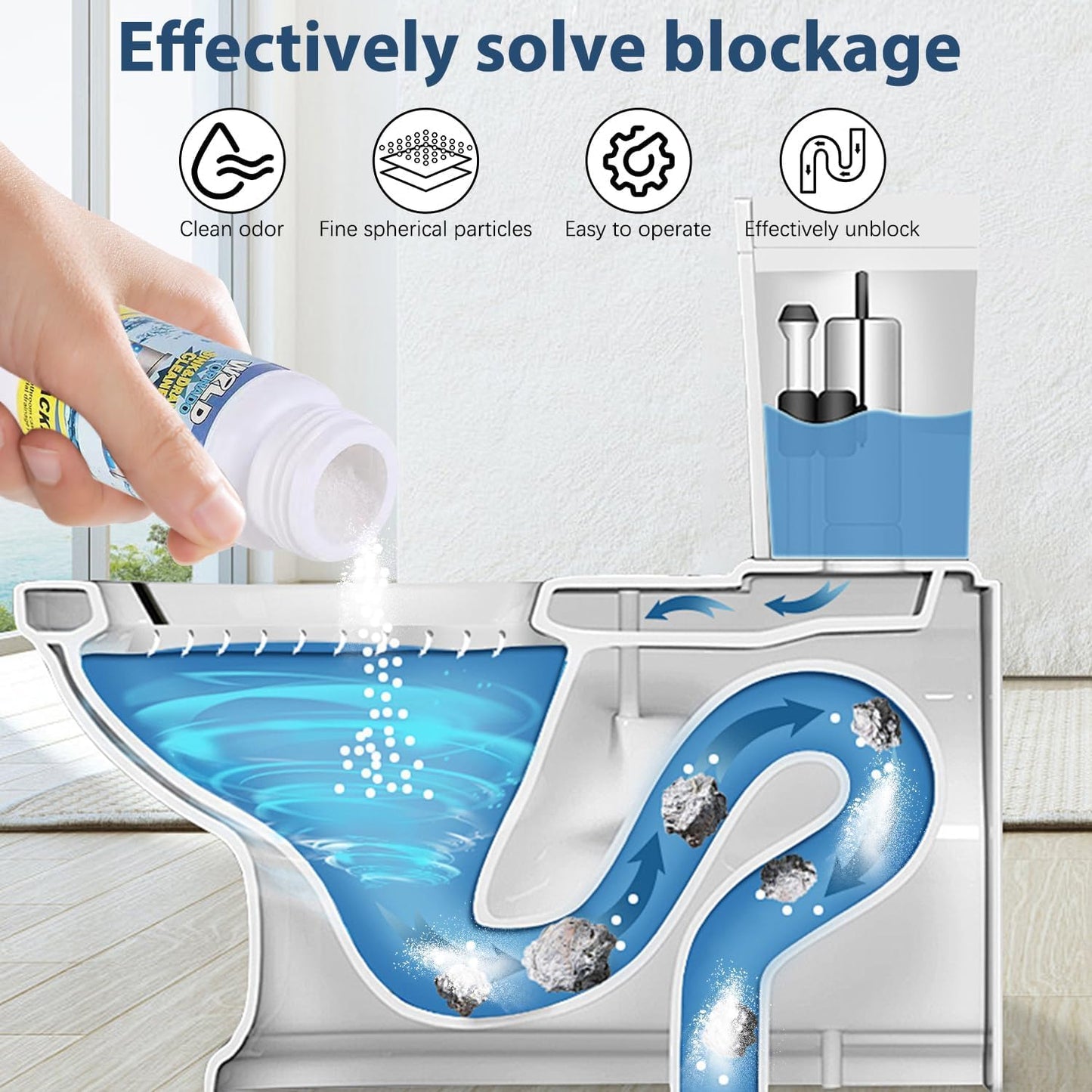Sink and Drain Cleaner Powder