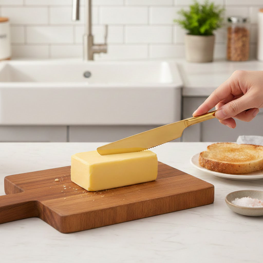 Elegant Stainless Steel Cake Server &Knife Set