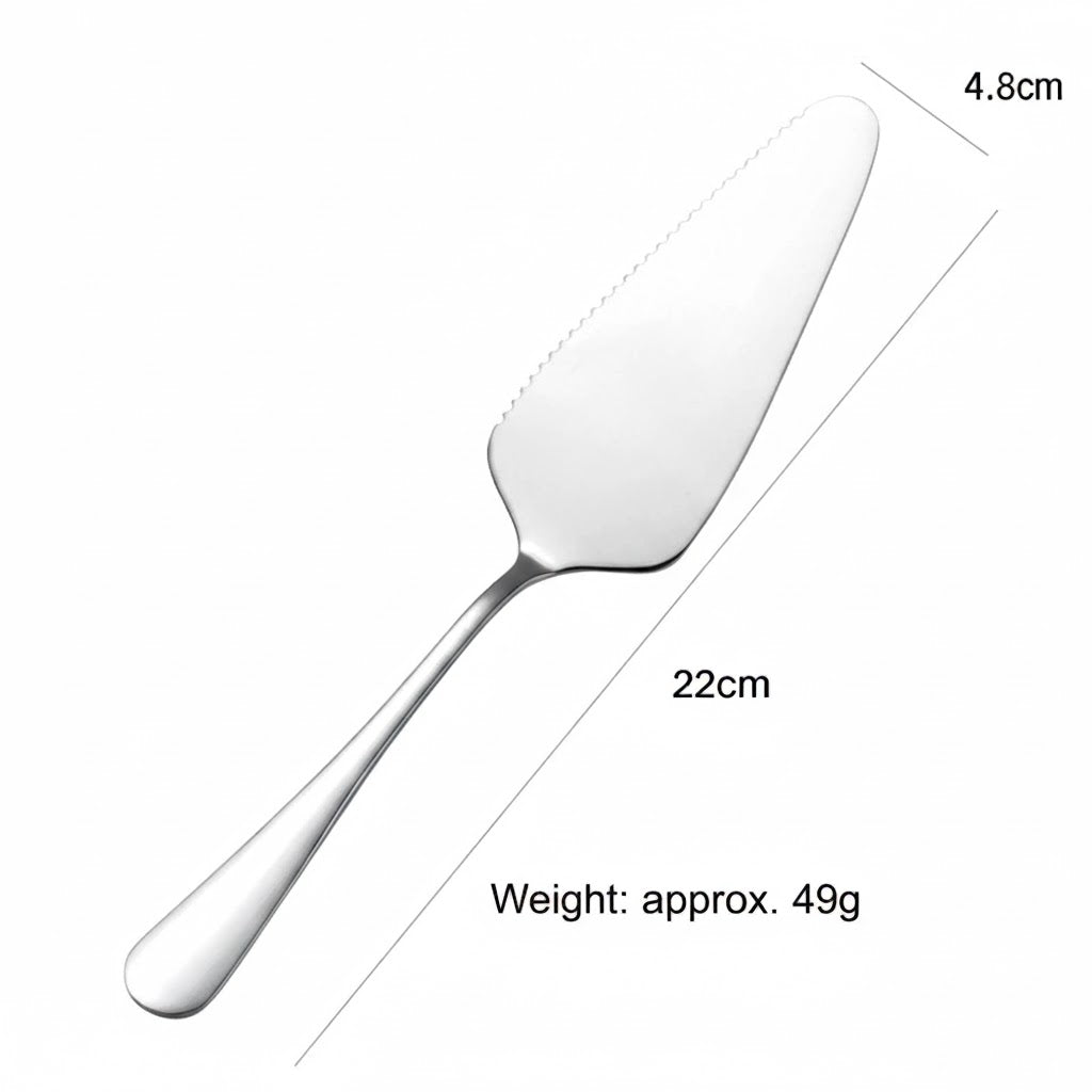 Elegant Stainless Steel Cake Server &Knife Set