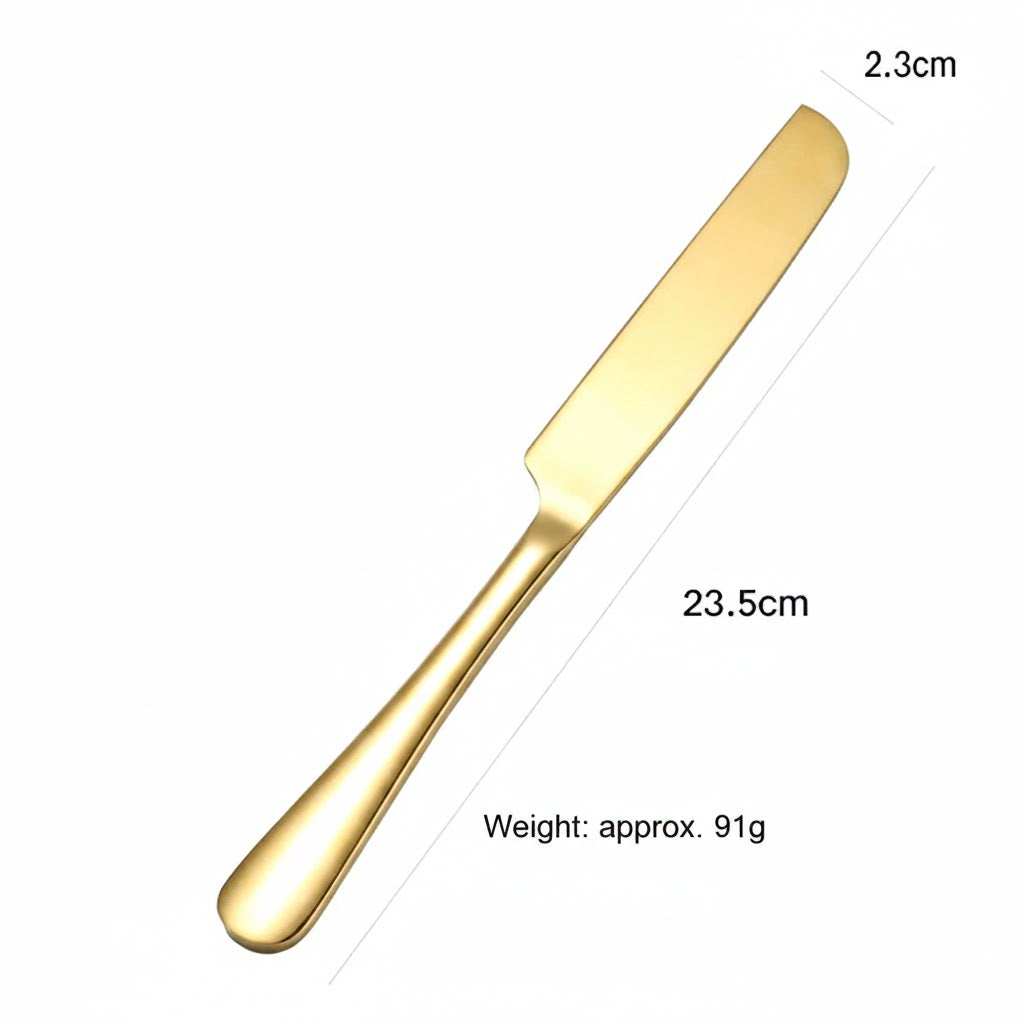 Elegant Stainless Steel Cake Server &Knife Set