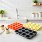 12-Cup Professional Silicone Muffin Pan
