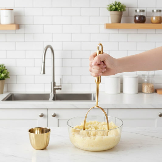 Heavy-Duty Stainless Steel Potato Masher