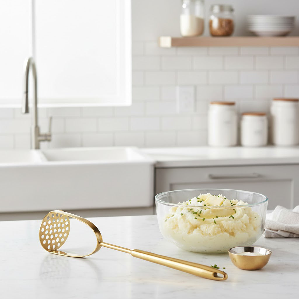 Heavy-Duty Stainless Steel Potato Masher