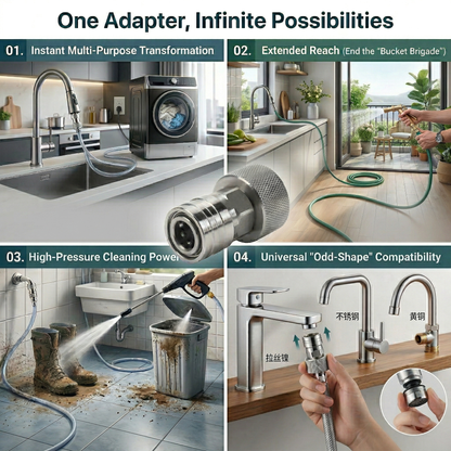 Professional Hose Adapter: The Ultimate Universal Faucet Connection