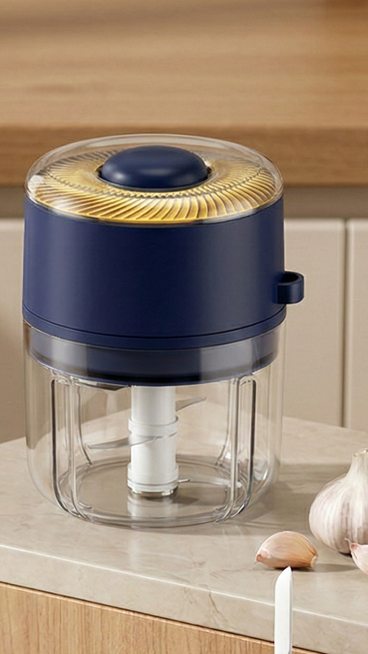 Premium Mini Electric Food Processor | Portable Cordless 350ML Vegetable Garlic Onion Nut Meat  Safe